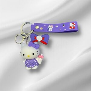 Kitty Keychain - Purple